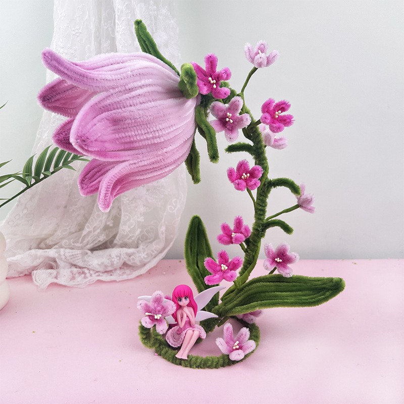 Picture of DIY Handmade Material Package Set Twist Stick Lily of the Valley Lantern Ornaments Night Light Girls Holiday Gift