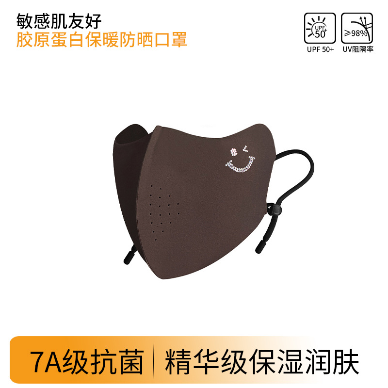 Picture of Children's Warm Mask Autumn and Winter fleece-lined Girls Boys Collagen Sunscreen Windproof Warm Mask