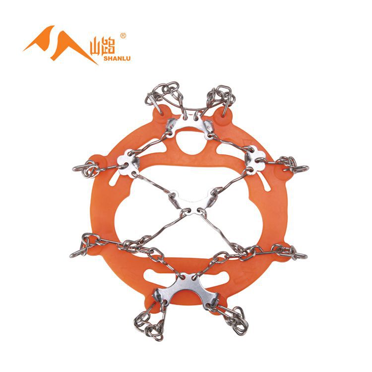 Picture of Source Factory 8-tooth Outdoor Ice and Snow Mountain Climbing Non-slip Shoe Cover Simple Anti-slip Chain Anti-slip Eight-tooth Ice Claw