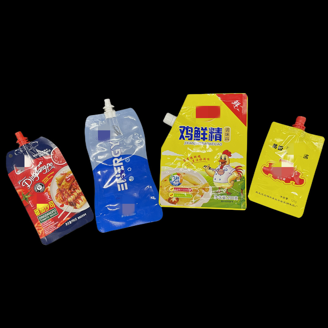 Picture of Customized Spout Bag Soy Milk Bag Special-Shaped Stand-Up Bag Sour Plum Soup Drink Bag Disposable Juice Bag Manufacturer