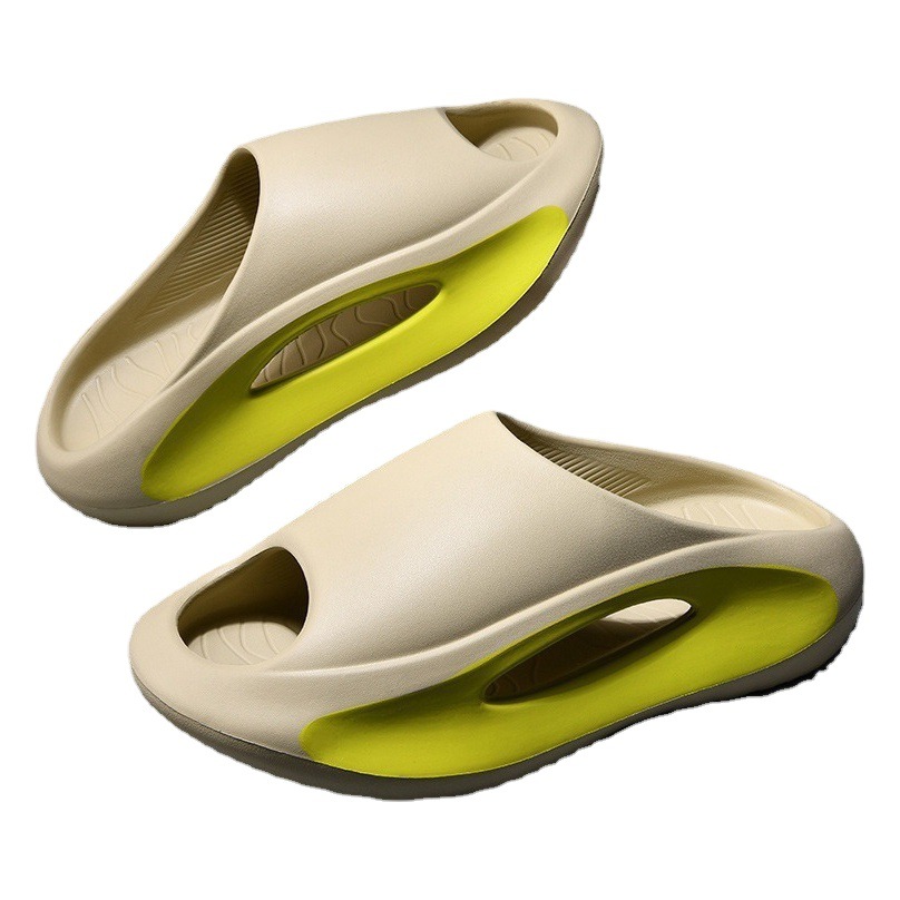 Slip-on slippers men's summer outdoor fashion EVA paint outdoor sports soft bottom beach coconut slippers men's