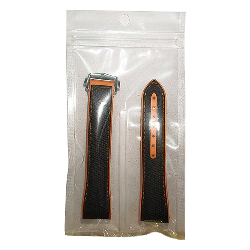 In stock separated transparent silicone watch strap separated composite bag thickened belt two-grid watch packaging bag