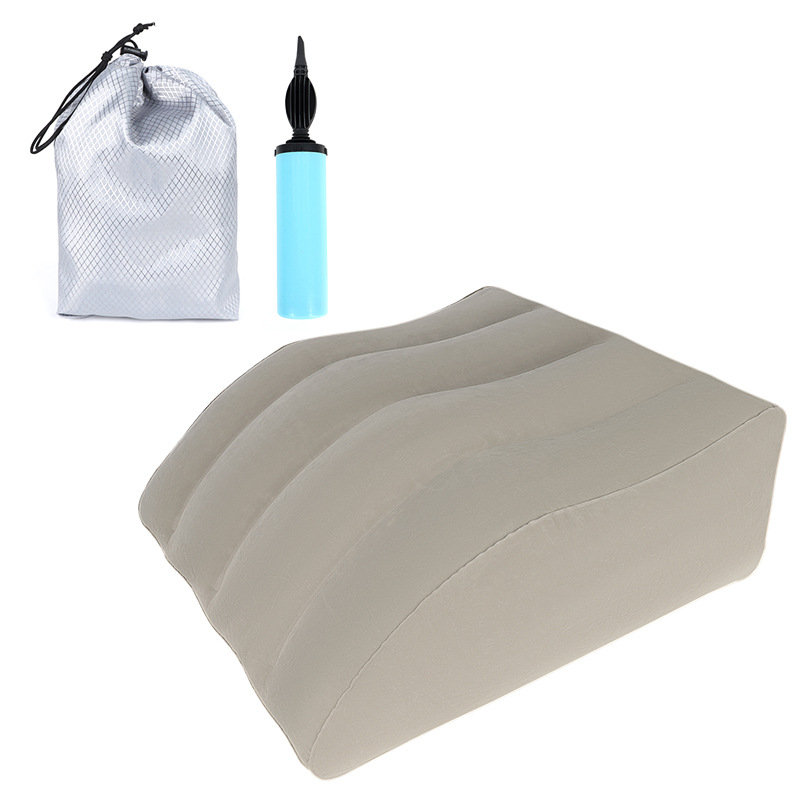 Picture of Inflatable Leg Pillow Raising Foot Pillow Bed Artifact Decompression Pillow Knee Relaxation Fatigue Relief Trapezoidal Leg Cushion in stock