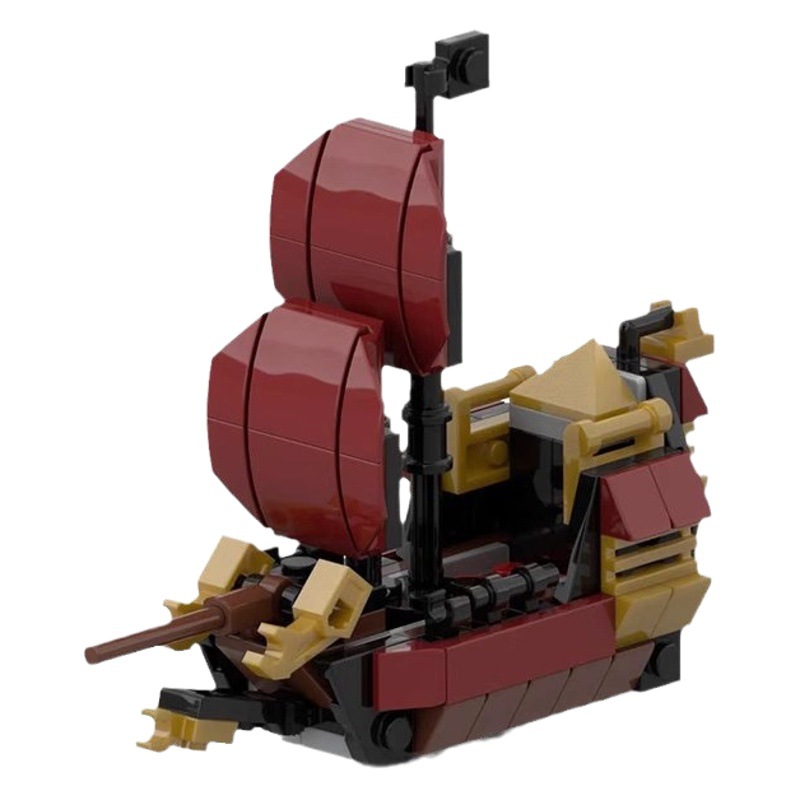 Creative MOC building blocks mini pirate ship series compatible with Lego puzzle diy assembled toy model gift ornaments