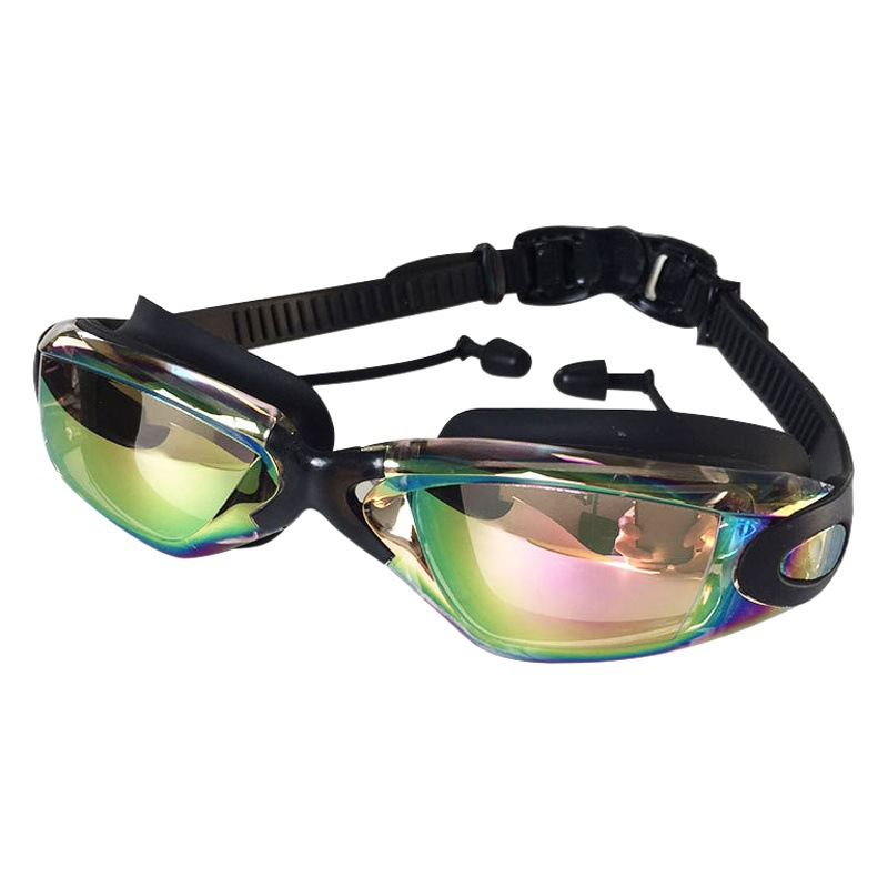 Swimming goggles new 2025 swimming equipment electroplating swimming goggles adult waterproof anti-fog silicone swimming glasses wholesale