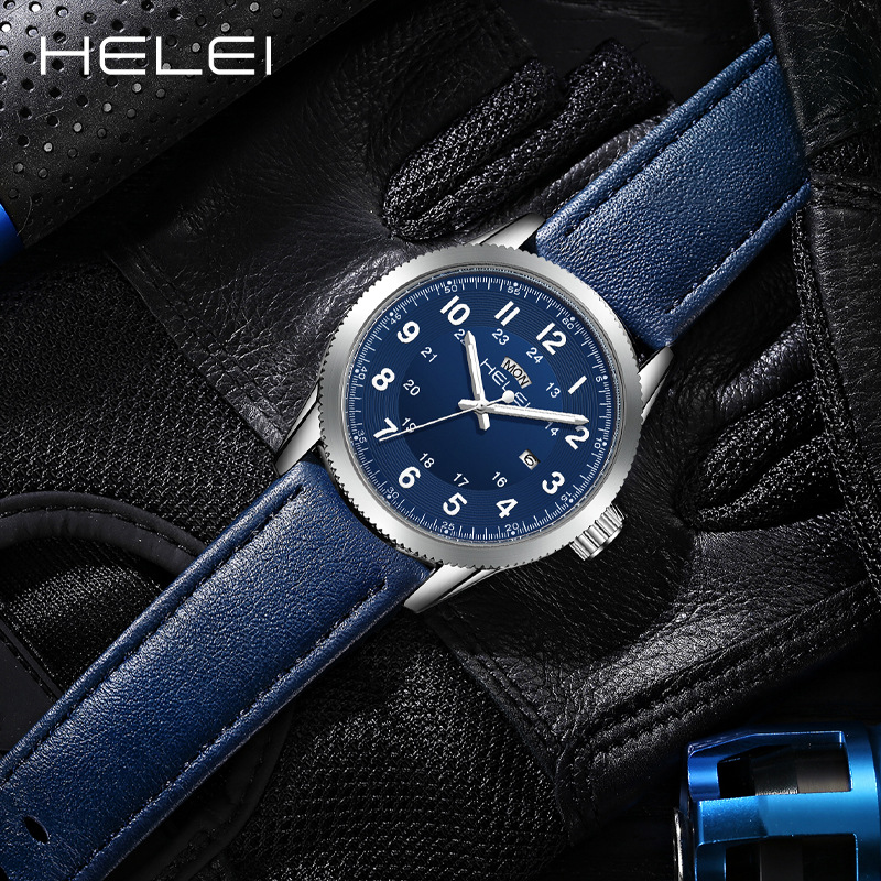 Picture of Foreign Trade New 2024 Outdoor Sports Quartz Watch Men's Watch Genuine Leather Strap Live Broadcast Non-Mechanical Watch