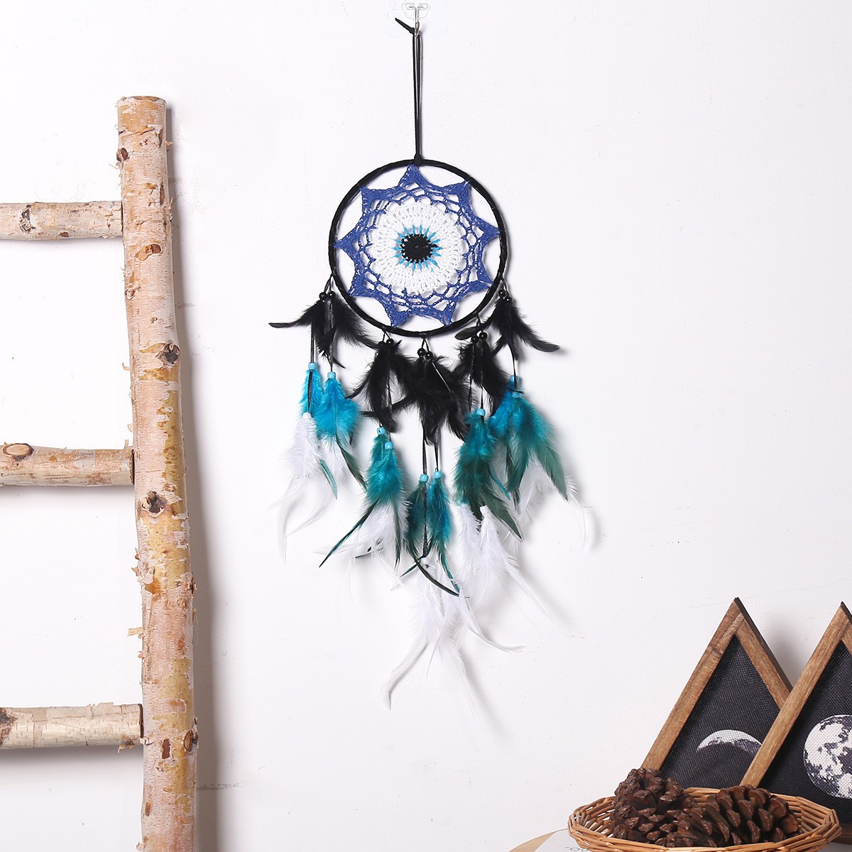 Picture of Devil's Eye dream catcher holiday gift home decoration wall hanging bedroom bedside wall decoration pendant dream catcher