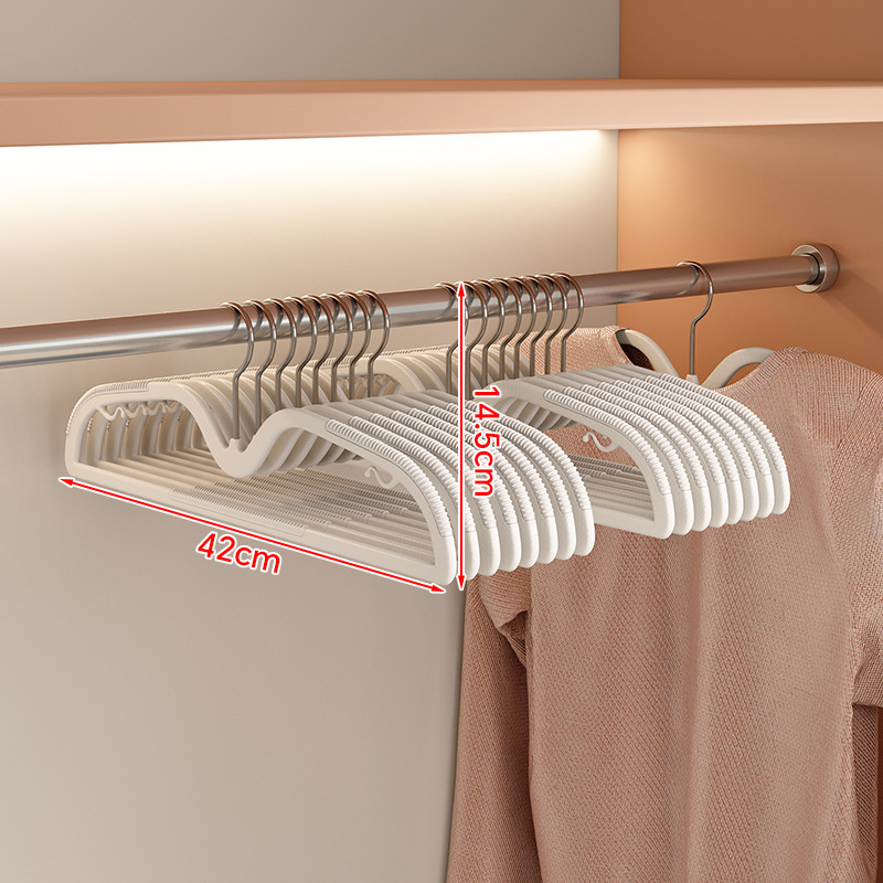 Picture of Household Clothes Hanger, Non-Marking, Non-Slip Clothes Hanger, Anti-Shoulder Corner Clothes Hanger, Double-Position Clothes Hanger, Wet and Dry Clothes Support