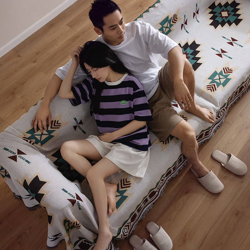 Picture of Indian-Style Sofa Cover Cloth, Suitable for All Seasons, Dust-Proof and Stain-Resistant, Full-Cover Sofa Towel, Ins-Style