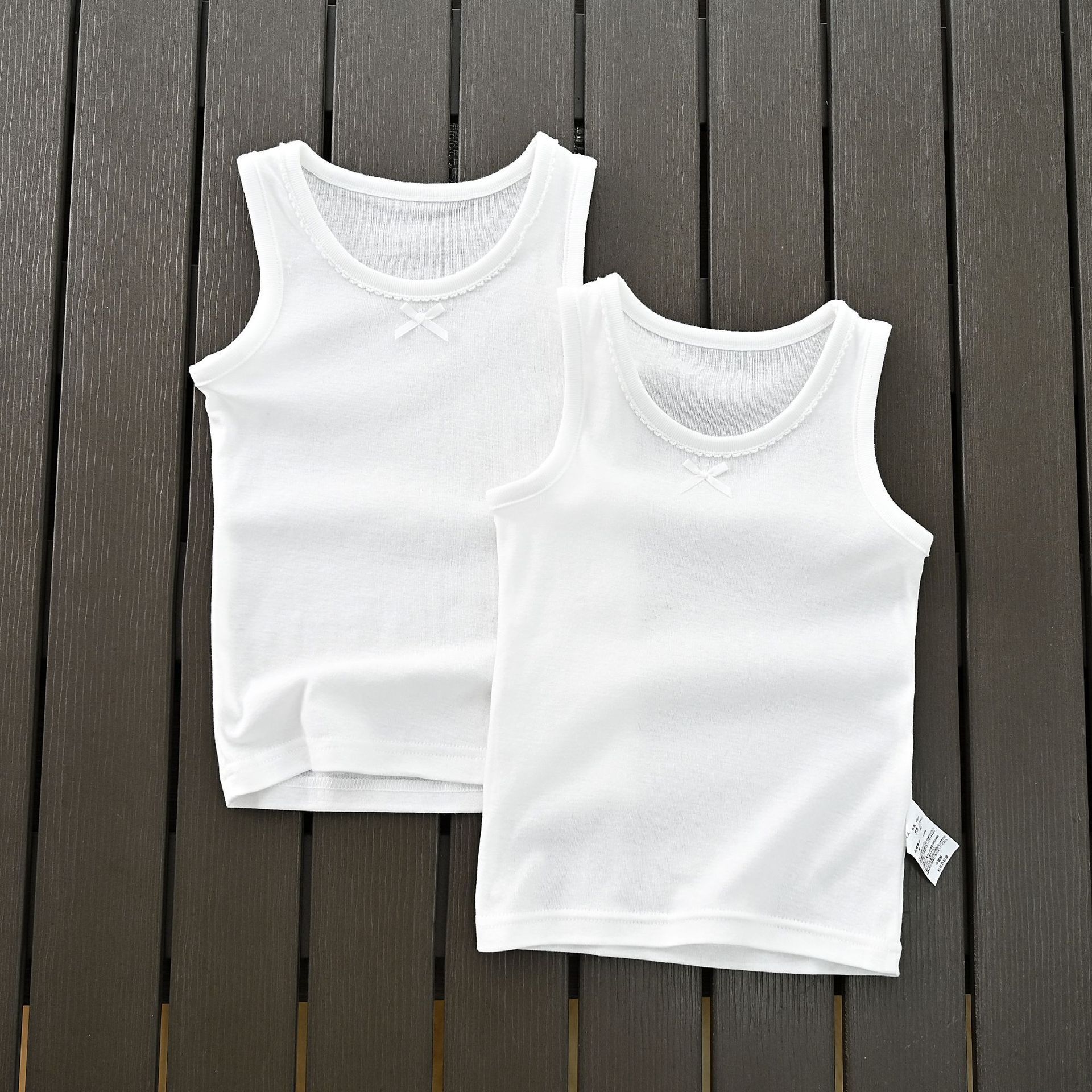 Picture of Export Kidsren's Clothing Source Factory Japanese Style Mesh Cut Out Cotton White Kidsren's Base Vest Sweat-Absorbent Men's
