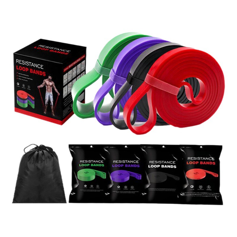 Picture of Fitness elastic ring wide skin ring squat thick ring pull-up training tension ring weight-bearing resistance band