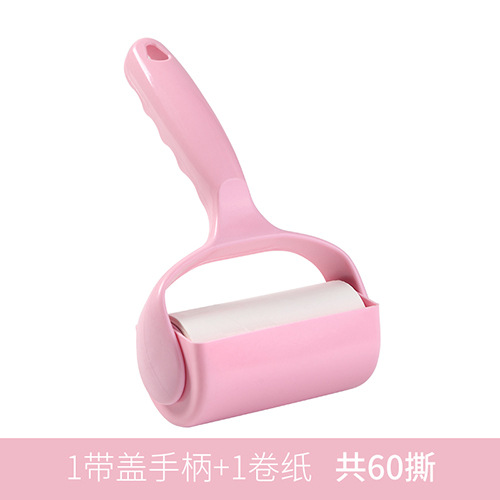 Picture of Household Clothes Lint Remover Hand-Tearable Dust Paper Roller Lint Remover Dust Brush Sticky Lint Roller Pet Hair Lint Remover