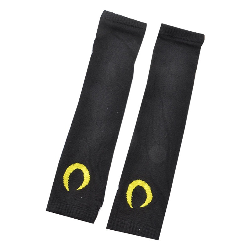 Knitted sleeve cross-border ninja hot half-finger gloves moon satan cross sleeve anti-dirty warm sheath