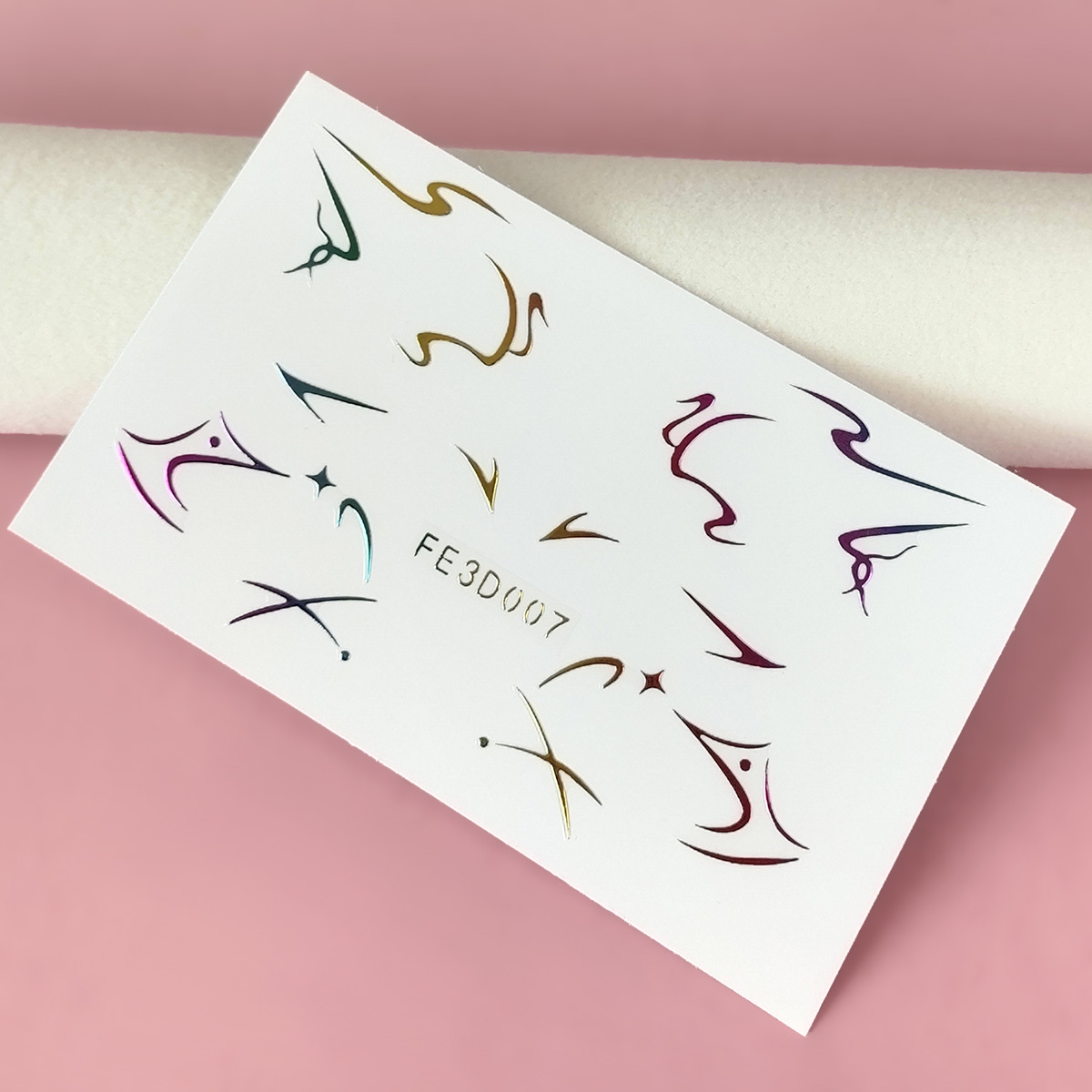 Picture of European and American laser eyeliner stickers 3D relief butterfly eye makeup makeup stickers stage performance tattoo stickers