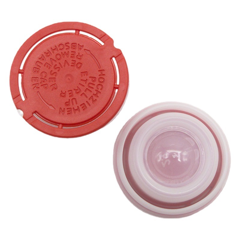 Plastic cover factory wholesale 42mm chemical oil drum cover tinplate tank telescopic nozzle plastic cover chemical stretch cover