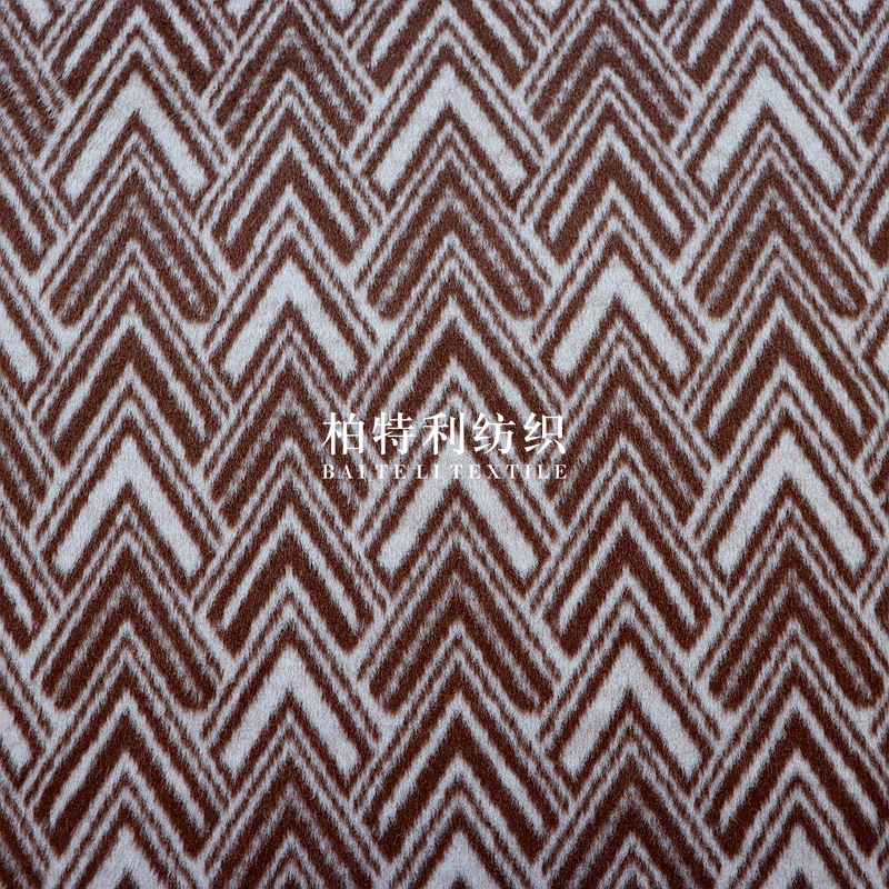 Picture of Autumn and winter coarse yarn-dyed jacquard fabric knitted brushed woolen fabric women's clothing, children's clothing coats, hair accessories, pet clothing