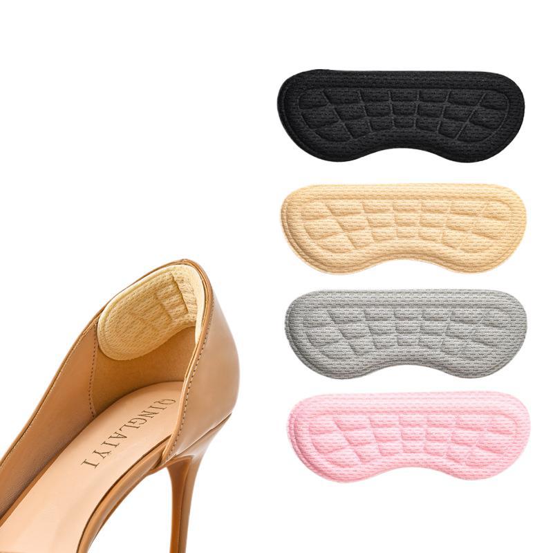 5D Heel Pads for Preventing Rubbing on High Heels and Sneakers, Massage Shoe Inserts to Adjust Shoe Size, Heel Cushion