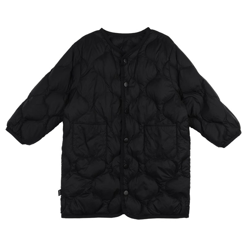 Picture of Girls' Light and Versatile Imitation down Jacket Long and Short 2024 Autum New Kidsren's Korean Fashionable Pure Color Jacket
