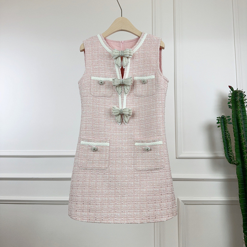 2025 Summer New French Style Socialite Chanel Style dress Slimming All-match Small Fashionable Light Luxury dress