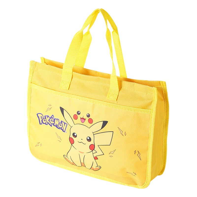Student tutorial bag portable carrying book bag A4 file bag cartoon cute make-up school bag children's art bag storage bag