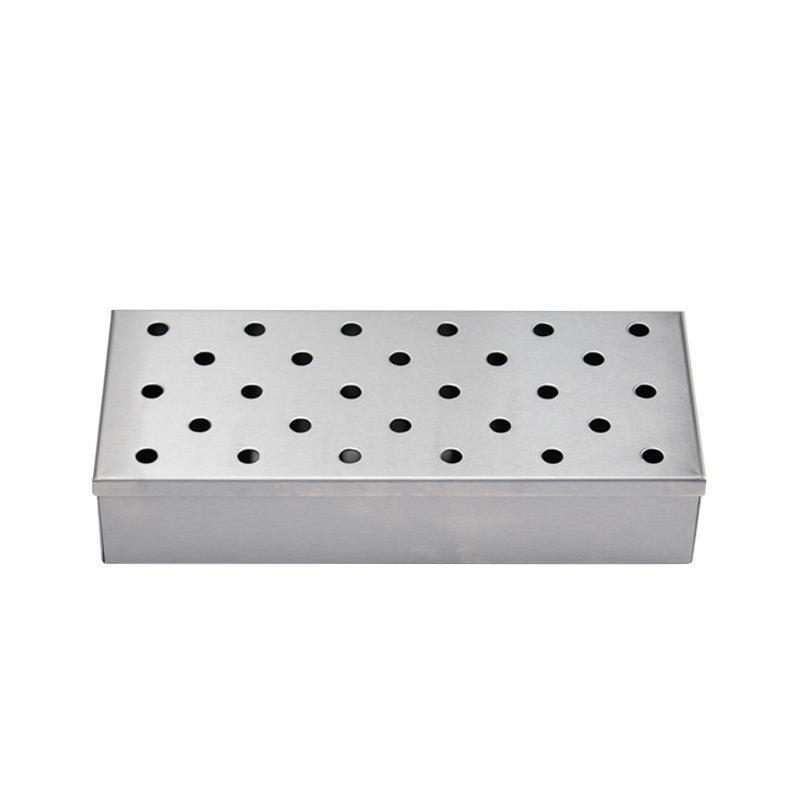 Picture of Amazon stainless steel smoked box spot wholesale new outdoor barbecue supplies Bacon Grill smoker box