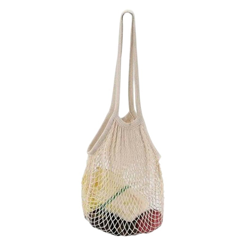 Spot Amazon Pure Cotton Mesh Bag Portable Cotton Bag Cotton Mesh Bag Supermarket Vegetable Fruit Net Bag Shopping Bag