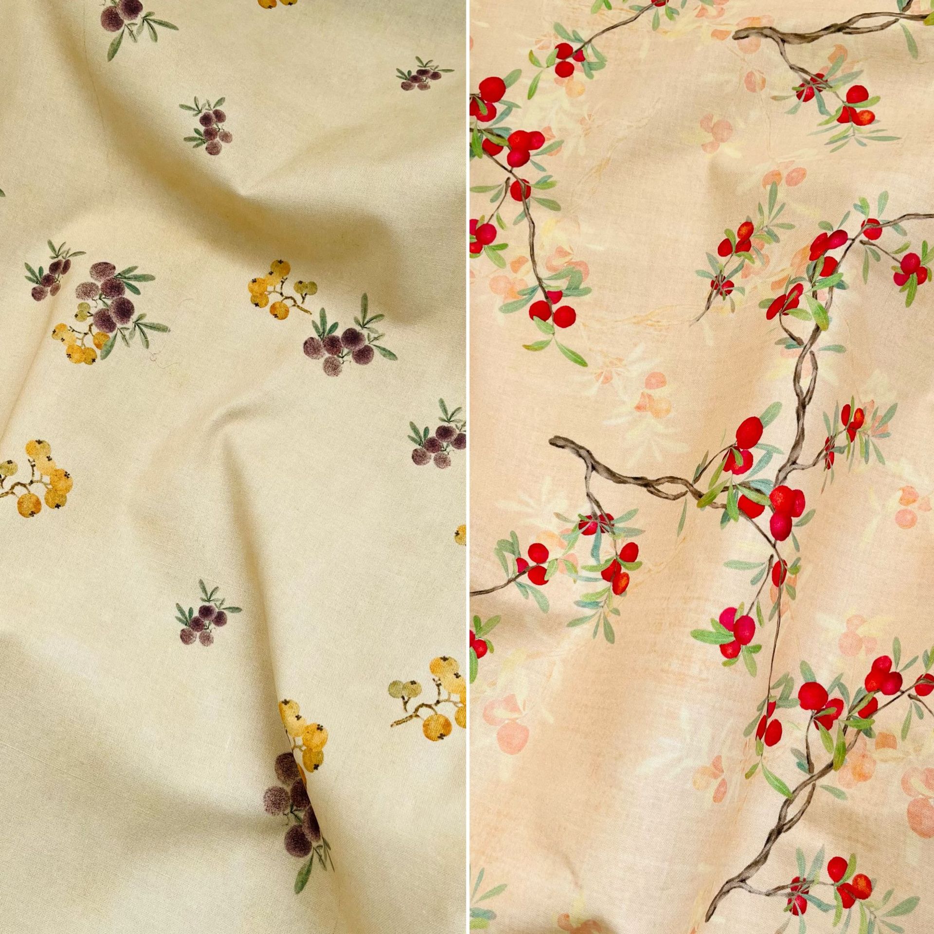 Ready Supply of Cotton 20-Count Cotton and Linen Fabrics Digitally Printed Children's Clothing Shirts Hanfu New Chinese Clothing Fabrics
