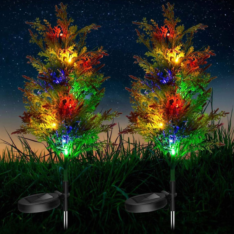 Solar Christmas Christmas Tree Decoration Lights Candy Cane Garden Lawn Lights Atmosphere Lights Landscape Lights