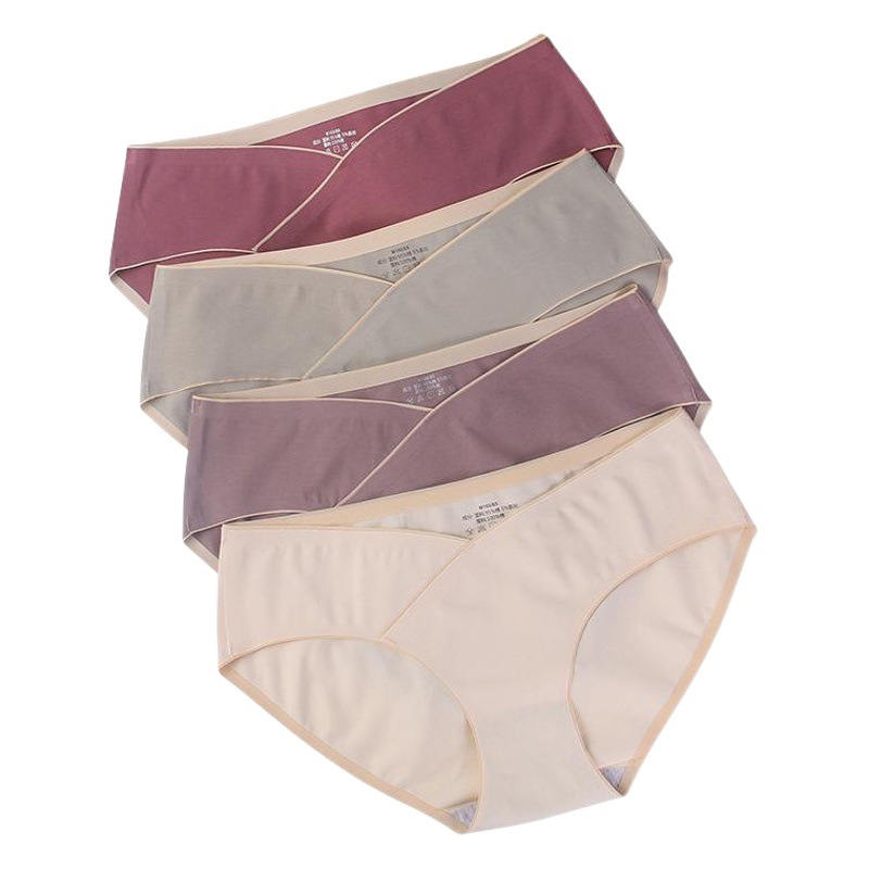 Seamless One-piece Pregnant Women's Underwear Pure Cotton Early and Mid-pregnancy Abdominal Pants Breathable Prenatal and Postpartum Briefs