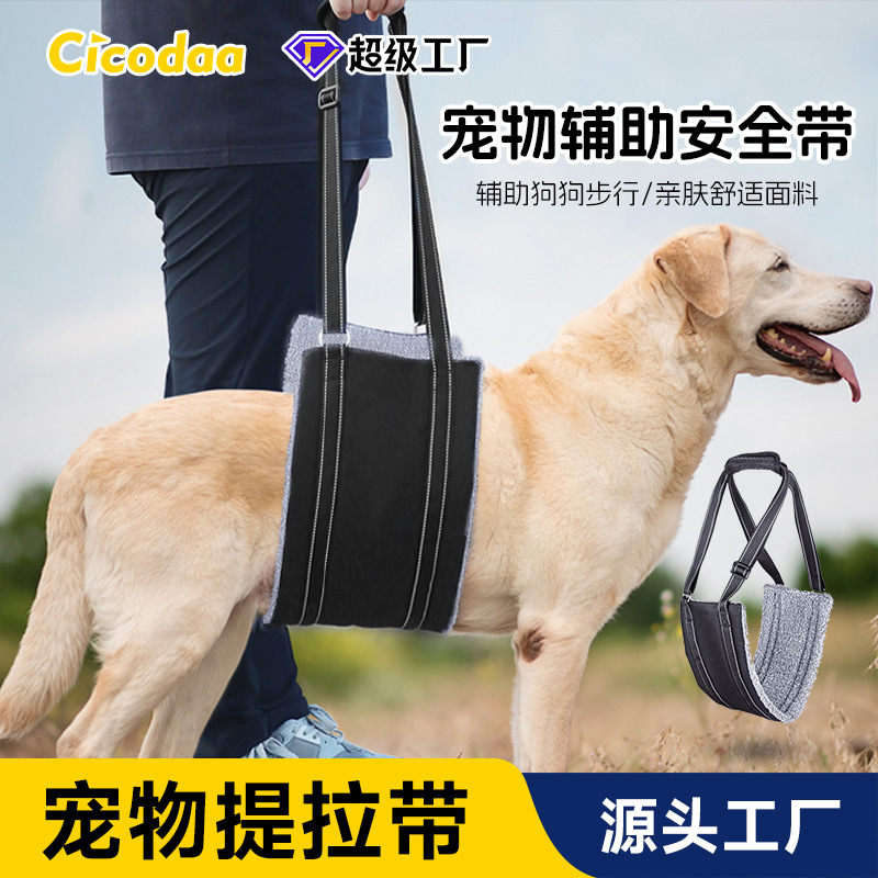 Pet auxiliary belt adjustable dog auxiliary belt traction rope pet chest strap rehabilitation travel lifting belt manufacturers