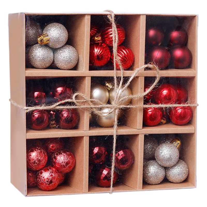 Amazon Christmas Decorations 3Cm/99Pcs Christmas Ball Gift Box Set Christmas Tree Pendant