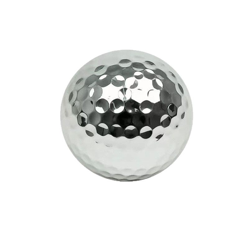 Picture of Golf ball electroplated ball double layer triple layer ball golden silver metal ball sarin gift ball golf practice ball
