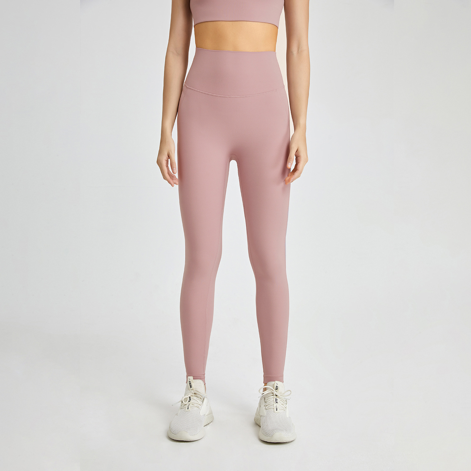 Picture of No-Wearing Underwear Zero Sense One-Piece Yoga Pants Seamless Naked Sense Back Pocket Peach Hip Tight Sports Fitness Pants