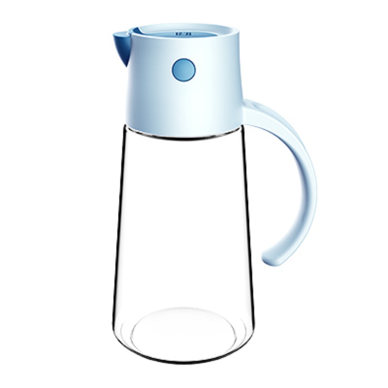 Picture of Hulk automatic opening and closing glass oil pot kitchen leak-proof oil tank with lid seasoning bottle vinegar bottle oil bottle factory outlet