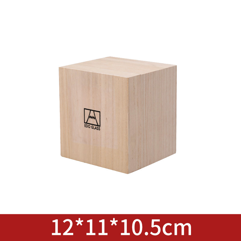 Picture of Square Small Wooden Box Tea Cup Built Teapot Packaging Box Gift Solid Wooden Box Birthday Gift Wooden Storage Box