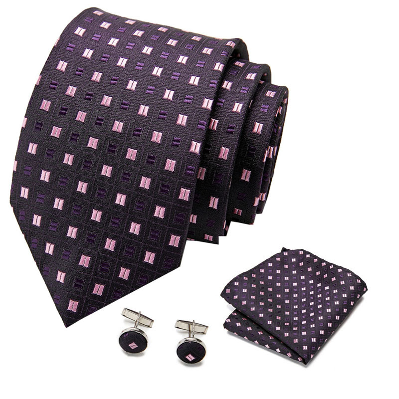 Picture of New Tie in Stock Cross-Border Hot Selling Tie Manufacturer Business Men's Formal Tie Set Ready-Made Fashion Accessories