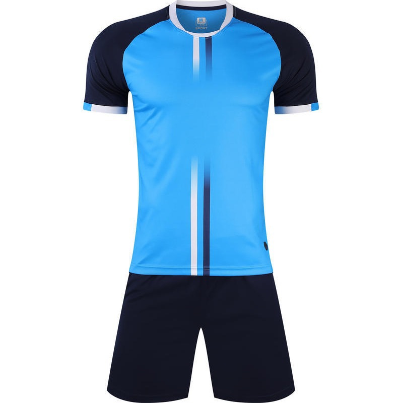 Summer New Short-sleeved Football Clothes suit Men's Competition Training Team Clothes Adult Football Jersey Sportswear 2101