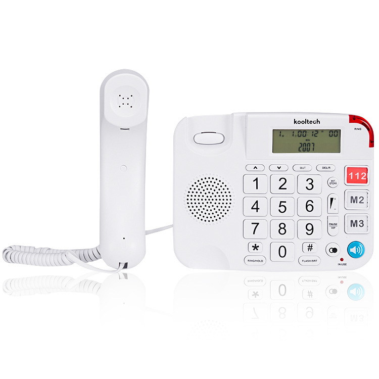 Picture of Big and letter SOS one-key dial telephone for the elderly large key large volume home hands-free call landline cross-border
