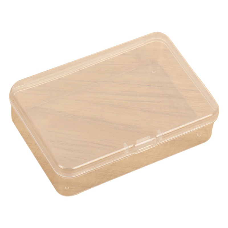 Rectangular Plastic Box Transparent Storage Box Thickened PP Small Parts Small Tools Organize Storage Empty Box Stationery Box