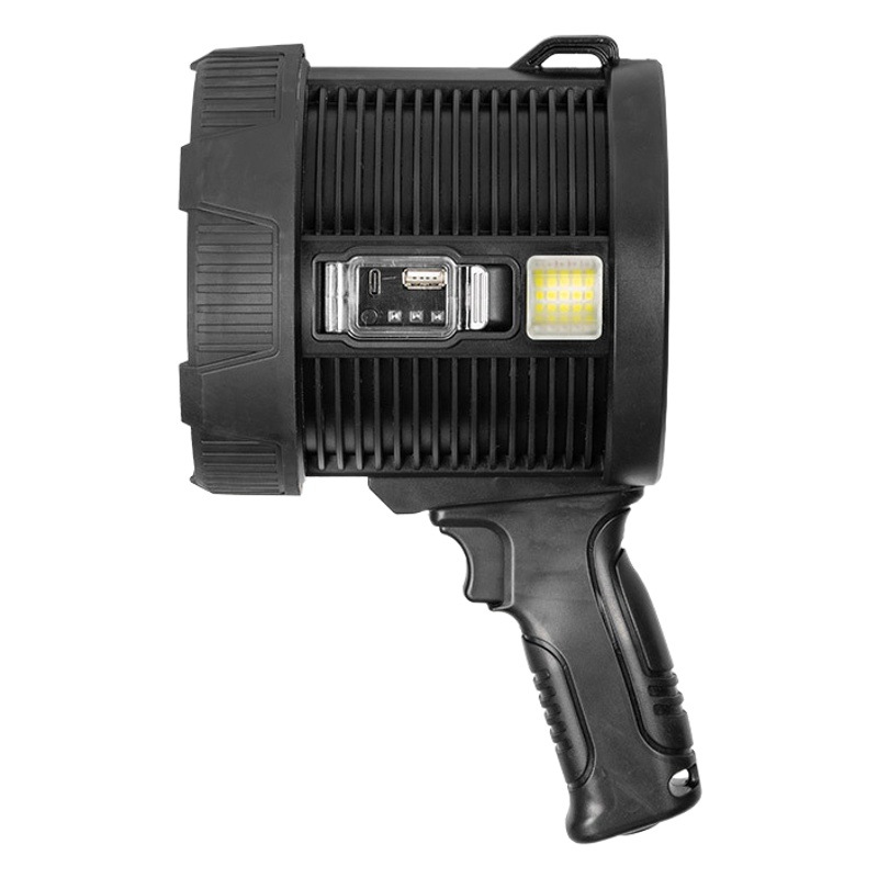Cross-border hot selling multifunctional P50 searchlight flashlight solar rechargeable portable lamp