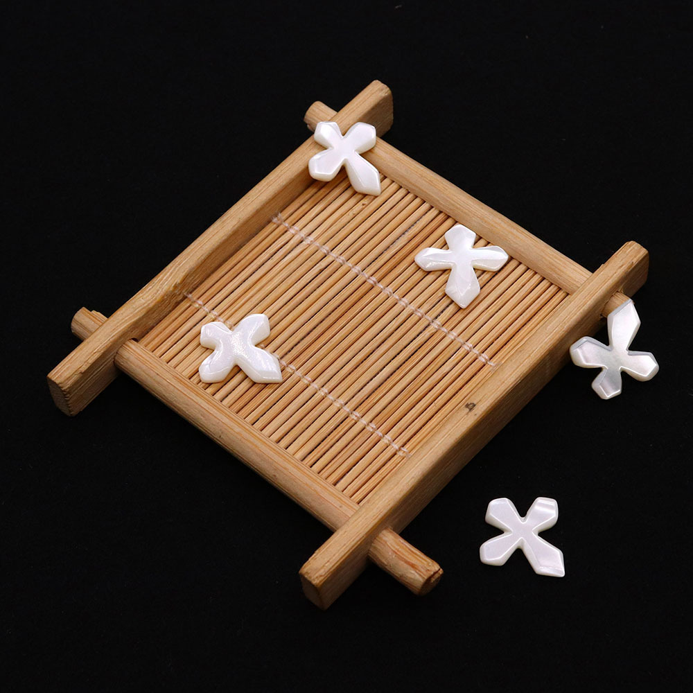 Picture of Amazon popular natural sea shell cross-shaped pendant white shell pendant DIY necklace jewelry accessories