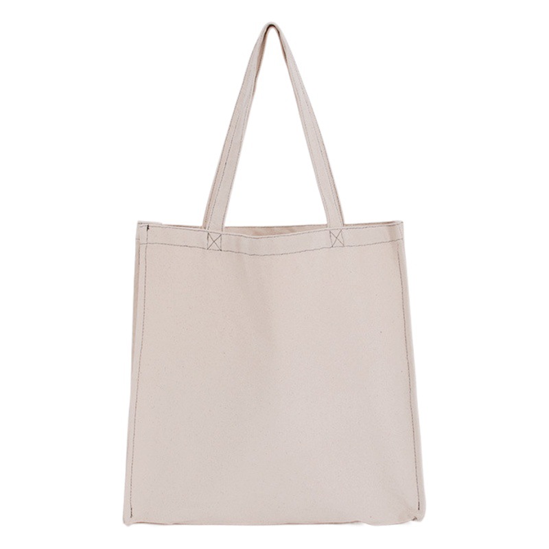 New in stock cotton thickened cotton bag environmental protection shoulder bag versatile large capacity commuter shopping canvas bag