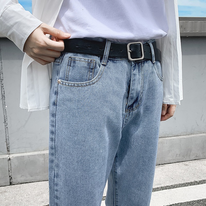 Picture of High waist jeans women's loose harem pants 2022autumn and winter casual straight slimming cropped radish daddy pants