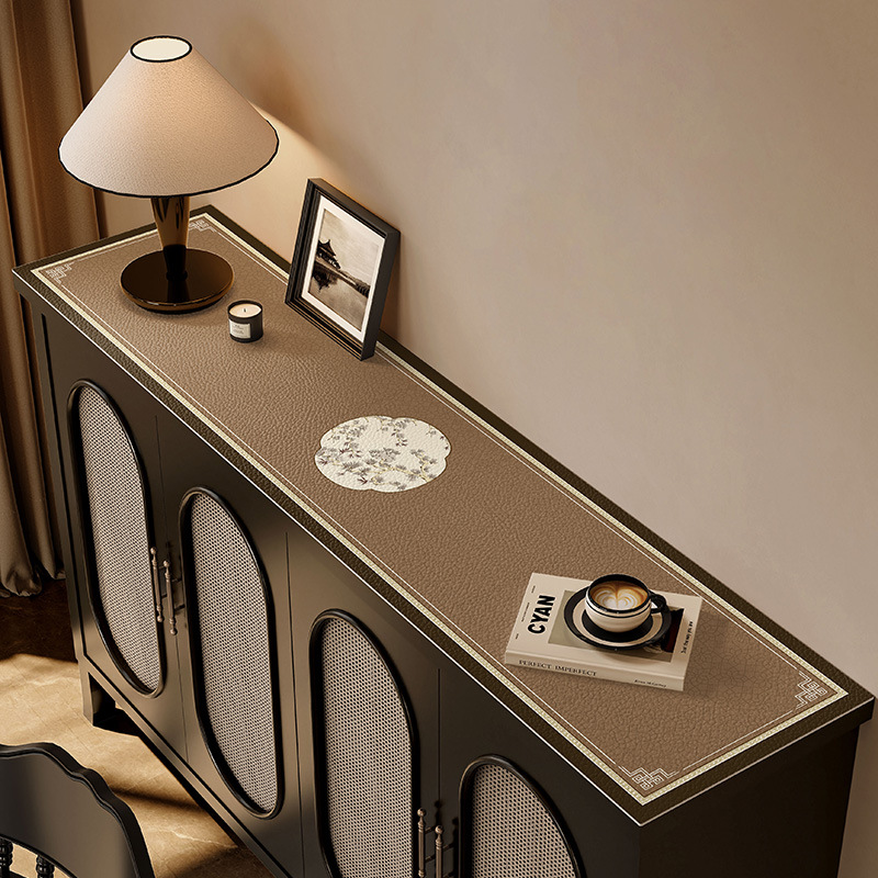 Sideboard Cabinet Table Mat Advanced Sense Dust-proof Mat TV Cabinet Shoe Cabinet Dirty-proof Mat Wash-free Waterproof Oil-proof Countertop Protection Mat