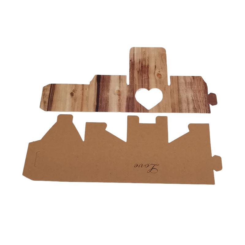 Picture of Kraft Paper Love Candy Box Packaging European Style Mori Retro LOVE Box Wedding Gift Accompanying Gift Box Promotion