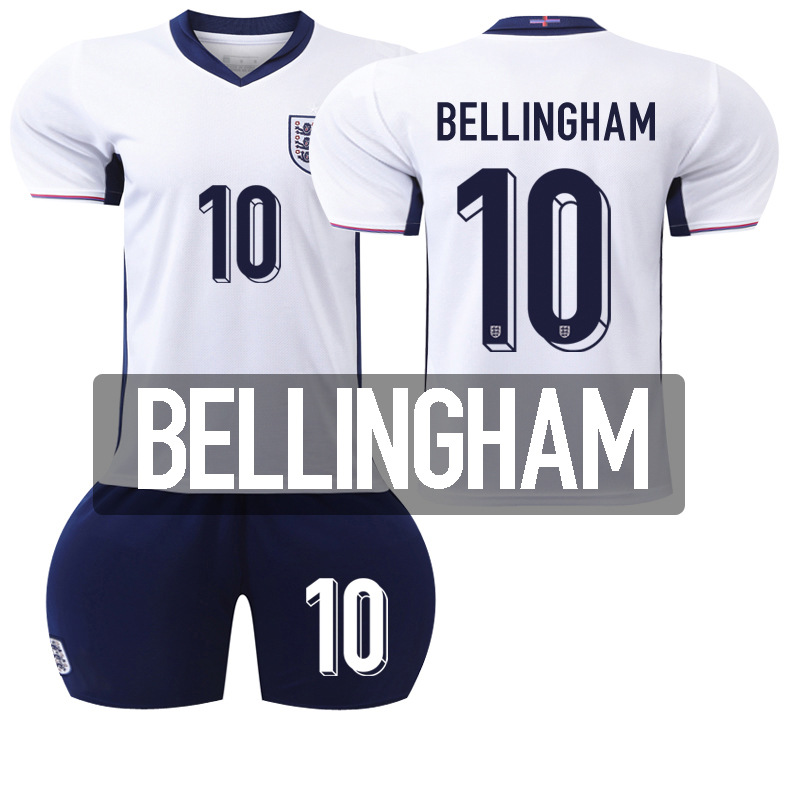 Picture of Euro 2024 New Football Jersey suit England Home Jersey Number 9 Kane 11 Foden 10 Bellingham