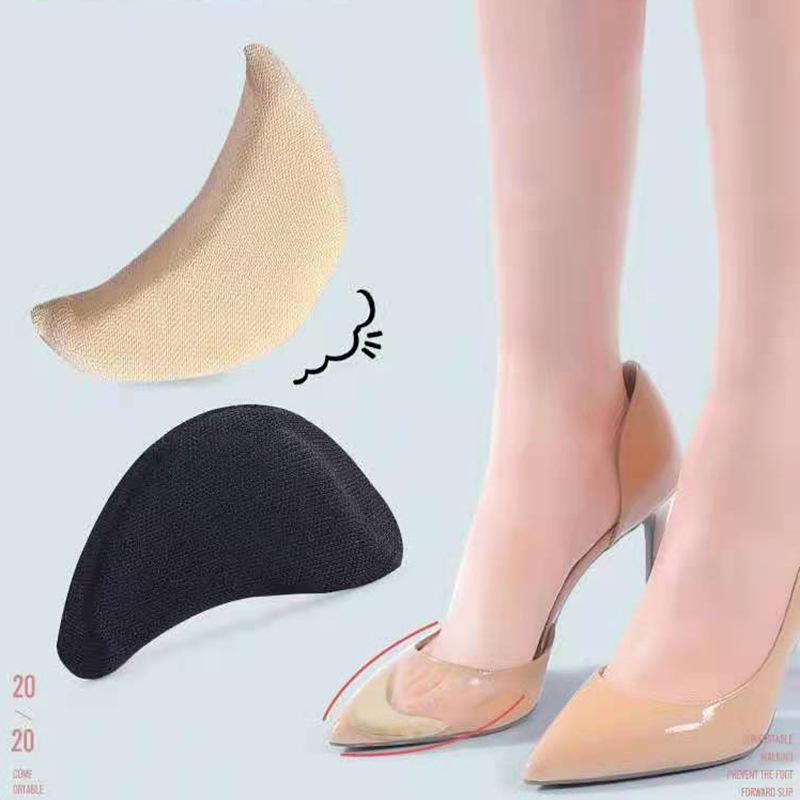 Picture of Toe Plug Sponge High Heels for Men and Women Thickeneded Soft Forefoot Pad Anti-Pain Foot Pad Half Size Pad Reduced Shoe Size