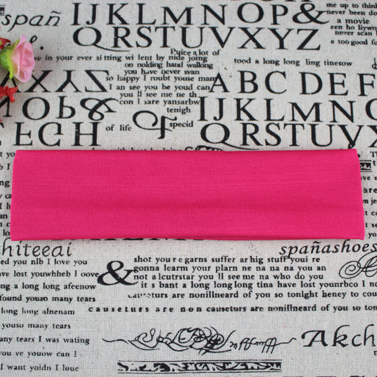 Picture of Factory Direct Supply Korean Style Hair Accessories Yoga Headband Sports Headband Elastic Monochrome Hairband Headband Printable Pattern