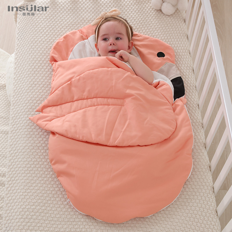 Picture of Yinxiuli autumn and winter cotton cartoon baby warm sleeping bag baby sleeping bag air conditioning quilt 0-18 months cross-border