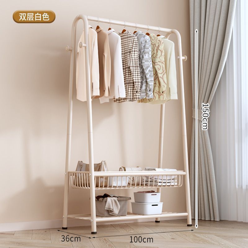 Picture of Hanging clothes rack floor-to-ceiling bedroom household coat rack simple clothes hanger drying rack indoor storage rack cooler pole